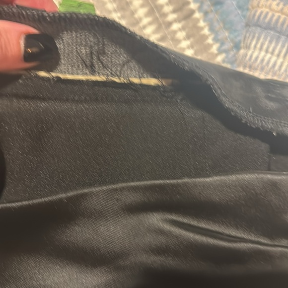 Pre-loved sexy Bebe skirt (satin feel) see pic of tag with actual material. - Picture 8 of 9